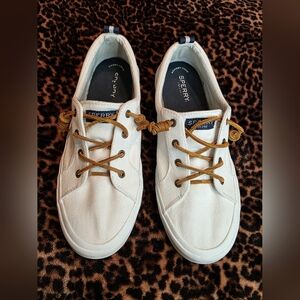 Sperry white Leather Laces Summer